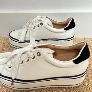 Joie Leather Platform Sneakers